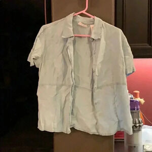Liz Claiborne light jean blouse large